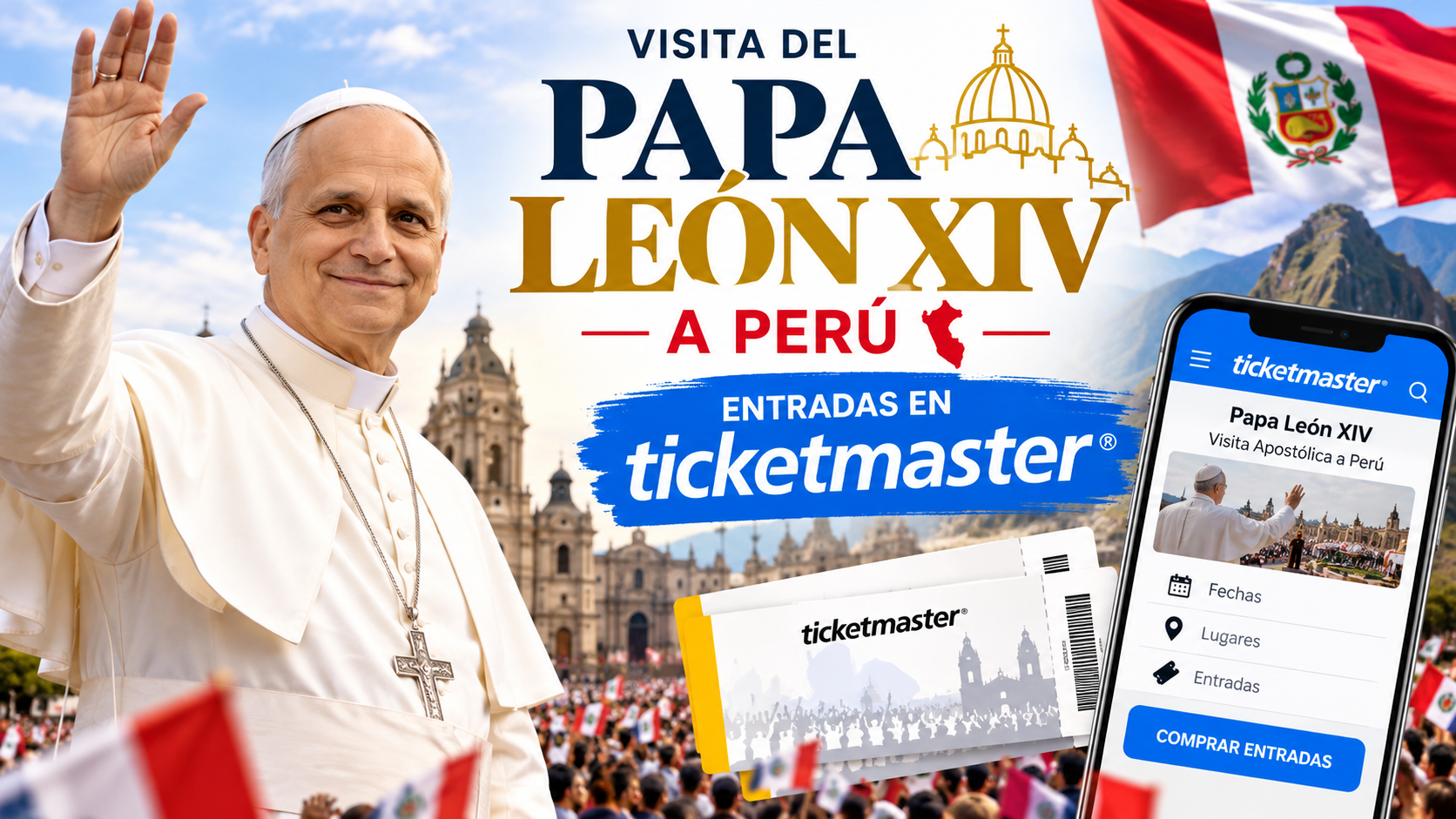 Entradas para la Misa con el Papa: fechas y pasos para conseguirlas en Ticketmaster